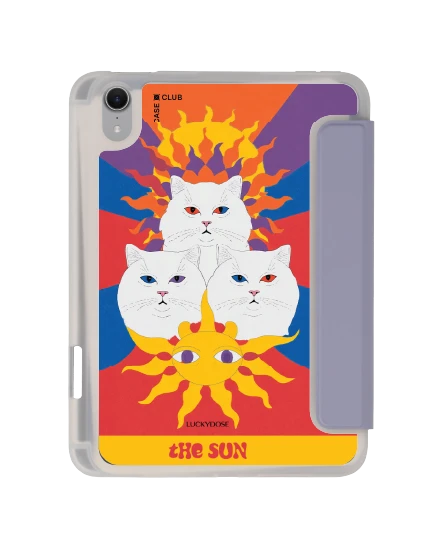 เคสใส ipad mini 7 สีม่วง luckydose the sun