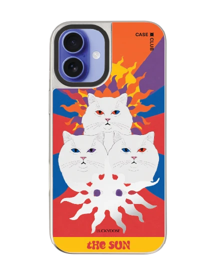 iphone 16 plus mirror case magsafe luckydose the sun