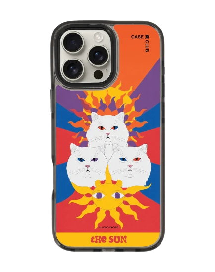 iphone 16 pro max clear black magsafe luckydose the sun