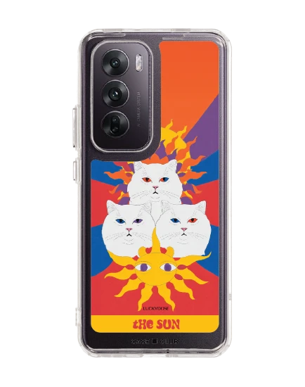 oppo reno 12 clear case luckydose the sun