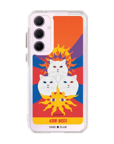 samsung galaxy a55 clear case luckydose the sun