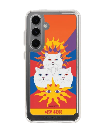 samsung galaxy s24 fe clear case luckydose the sun