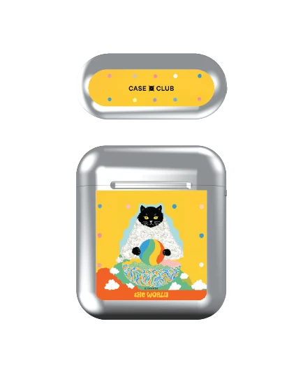 เคสสีเงิน airpods รุ่น 1/2 luckydose the world