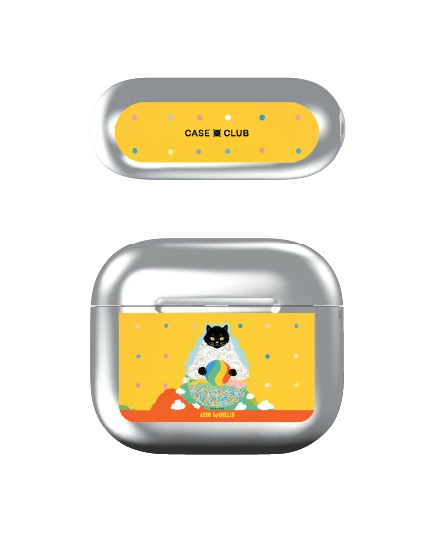 เคสสีเงิน airpods รุ่น 3 luckydose the world