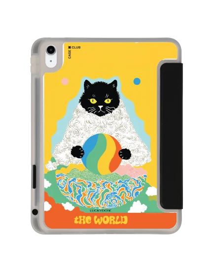 ipad gen 10th/11th 2025 clear black luckydose the world