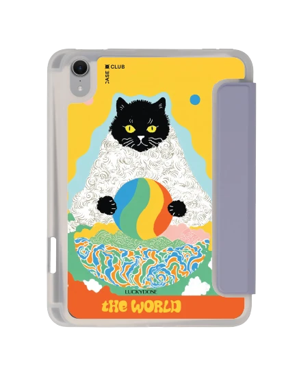 เคสใส ipad mini 7 สีม่วง luckydose the world