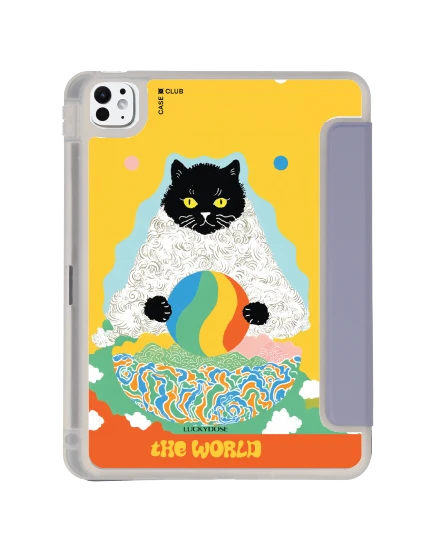 เคสใส ipad pro 11 สีม่วง luckydose the world