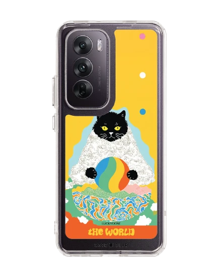 oppo reno 12 clear case luckydose the world