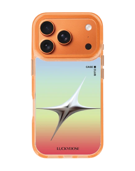 เคสใสสีส้ม iphone 17 pro magsafe luckydose โชคดีทุกวันพฤหัส