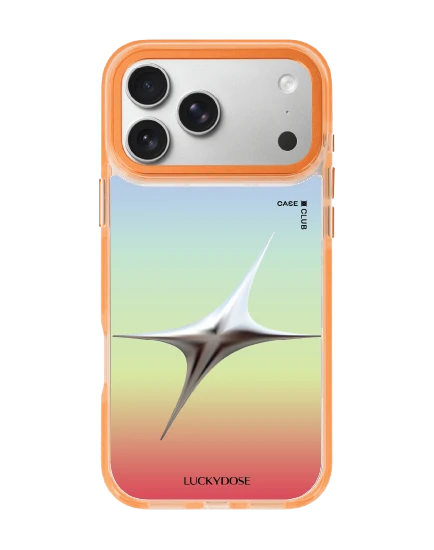 เคสใสสีส้ม iphone 17 pro max magsafe luckydose โชคดีทุกวันพฤหัส