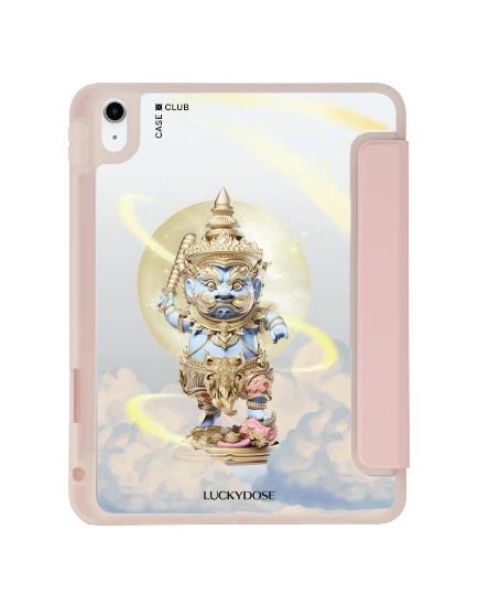 เคสใส ipad gen 10th/11th 2025 สีชมพู luckydose ท้าวเวสสุวรรณ