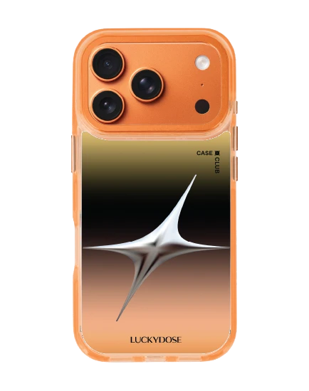 เคสใสสีส้ม iphone 17 pro magsafe luckydose สีมงคลวันพุธ (กลางวัน)