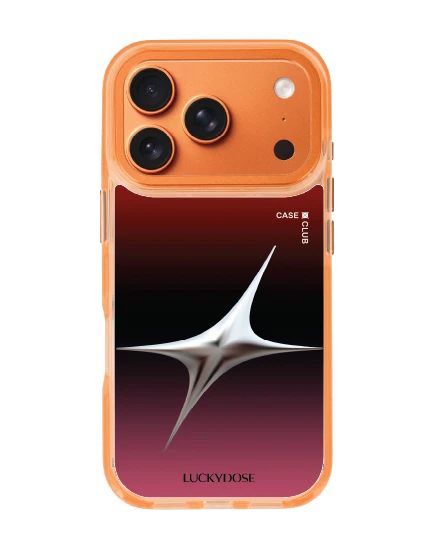 เคสใสสีส้ม iphone 17 pro magsafe luckydose สีมงคลวันพุธ (กลางคืน)