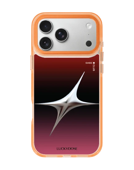 เคสใสสีส้ม iphone 17 pro max magsafe luckydose สีมงคลวันพุธ (กลางคืน)