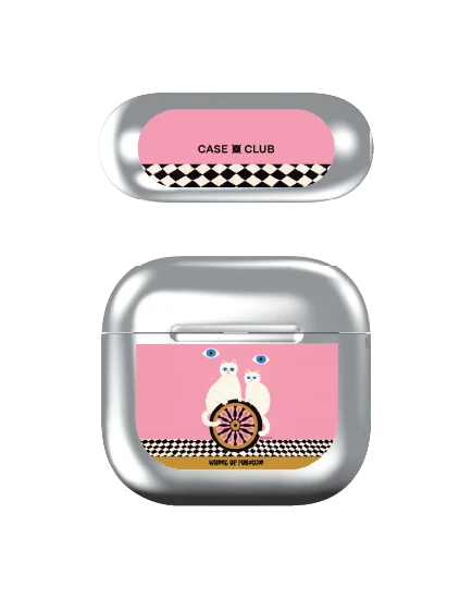 เคสสีเงิน airpods 4 luckydose wheel of fortune