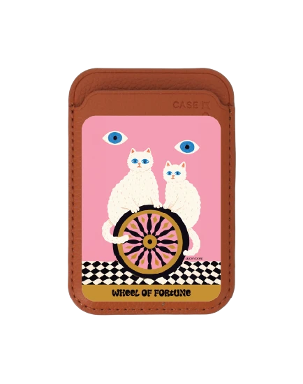 brown wallet magsafe luckydose wheel of fortune