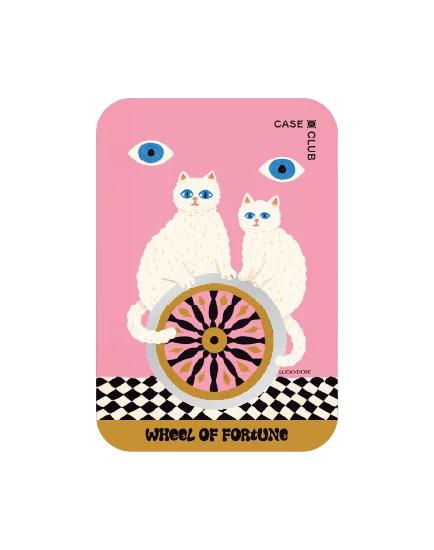 magnetic mirror cardholder stand luckydose wheel of fortune