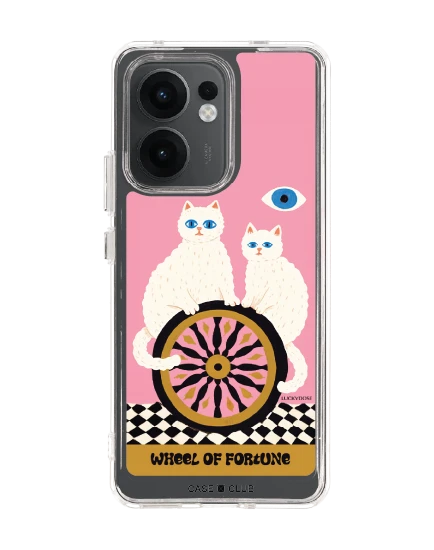 oppo reno 13f clear case luckydose wheel of fortune