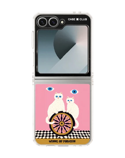 samsung galaxy z flip 6 clear case luckydose wheel of fortune
