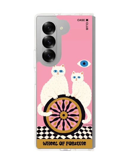 samsung galaxy z fold 6 clear case luckydose wheel of fortune