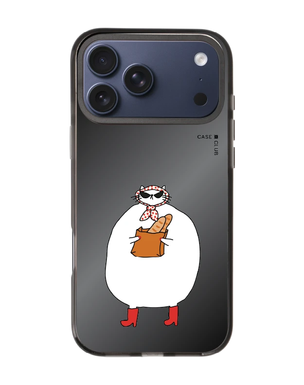 iphone 17 pro max black mirror magsafe madam cat