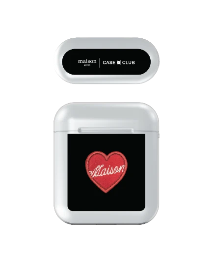 เคสใส airpods รุ่น 1/2 maison keeps หัวใจปัก
