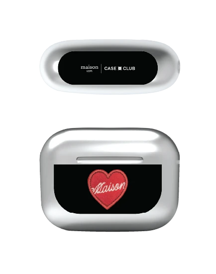 airpods pro 2 silver case maison keeps adore patch