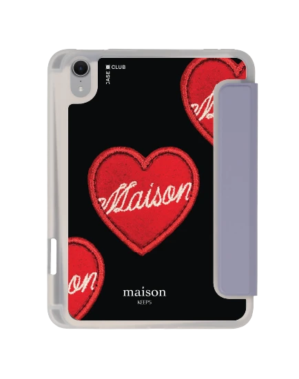 ipad mini 7 clear purple maison keeps adore patch
