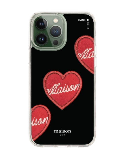 เคสใส iphone 13 pro max maison keeps adore หัวใจซิกเนเจอร์