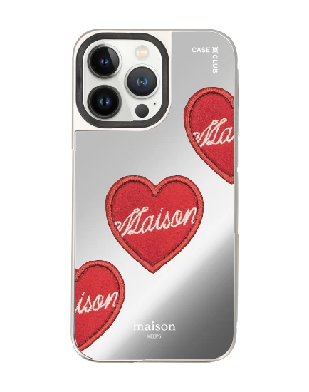 เคสกระจก iphone 14 pro max magsafe maison keeps adore หัวใจซิกเนเจอร์