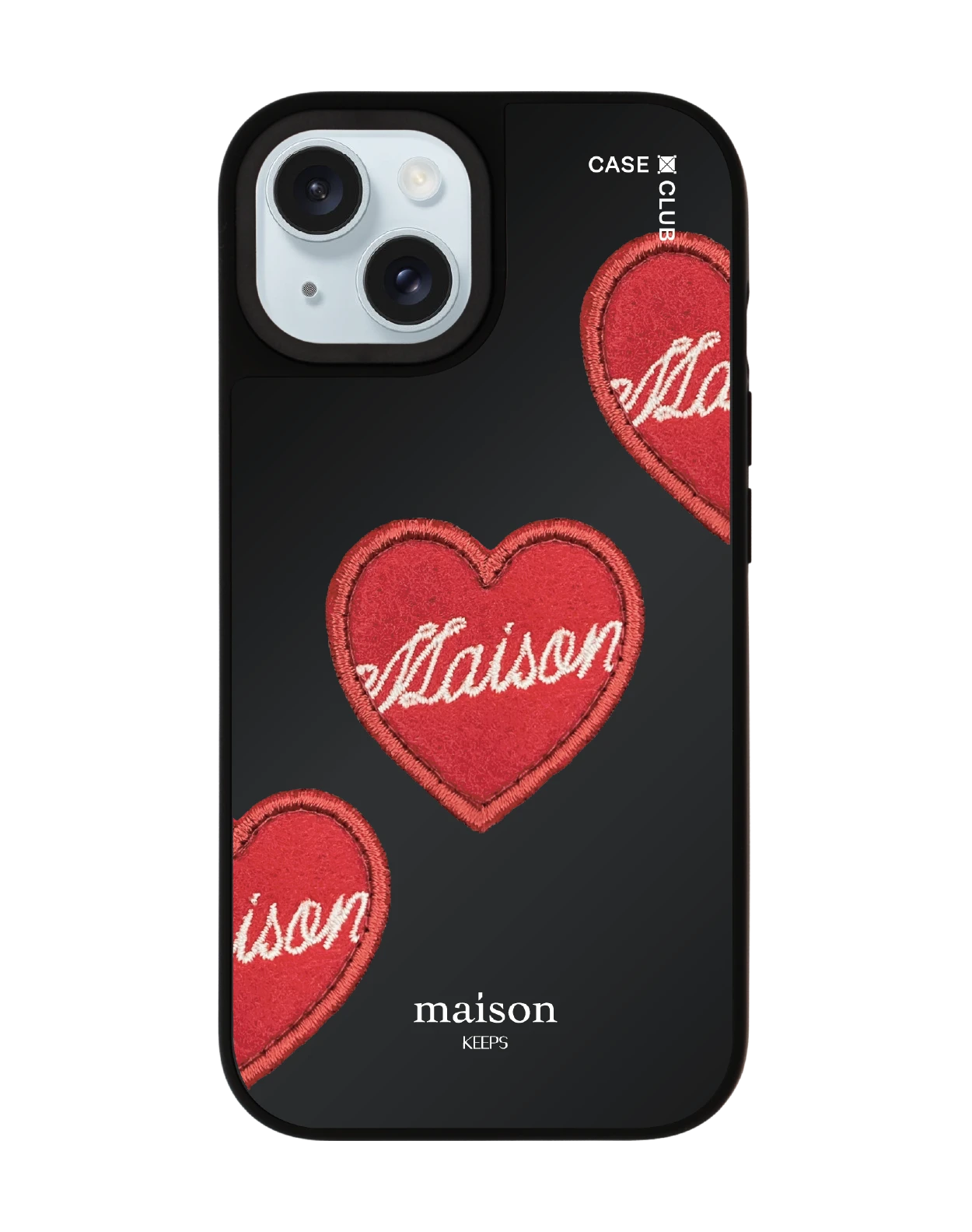 เคสกระจก iphone 15 matte magsafe maison keeps adore หัวใจซิกเนเจอร์