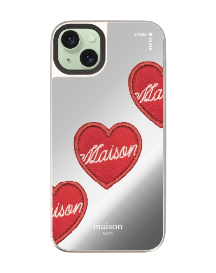 เคสกระจก iphone 15 plus magsafe maison keeps adore หัวใจซิกเนเจอร์