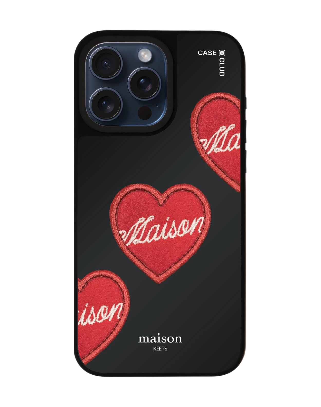 เคสกระจก iphone 15 pro max matte magsafe maison keeps adore หัวใจซิกเนเจอร์