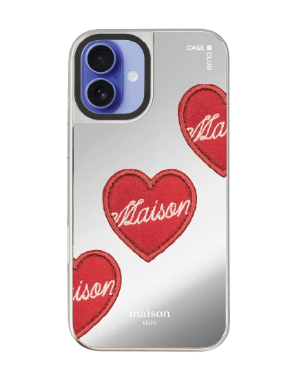 iphone 16 plus mirror case magsafe maison keeps adore patch