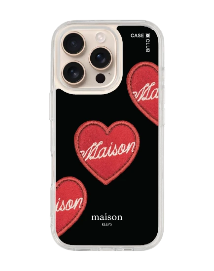 เคสใส iphone 16 pro magsafe maison keeps adore หัวใจซิกเนเจอร์