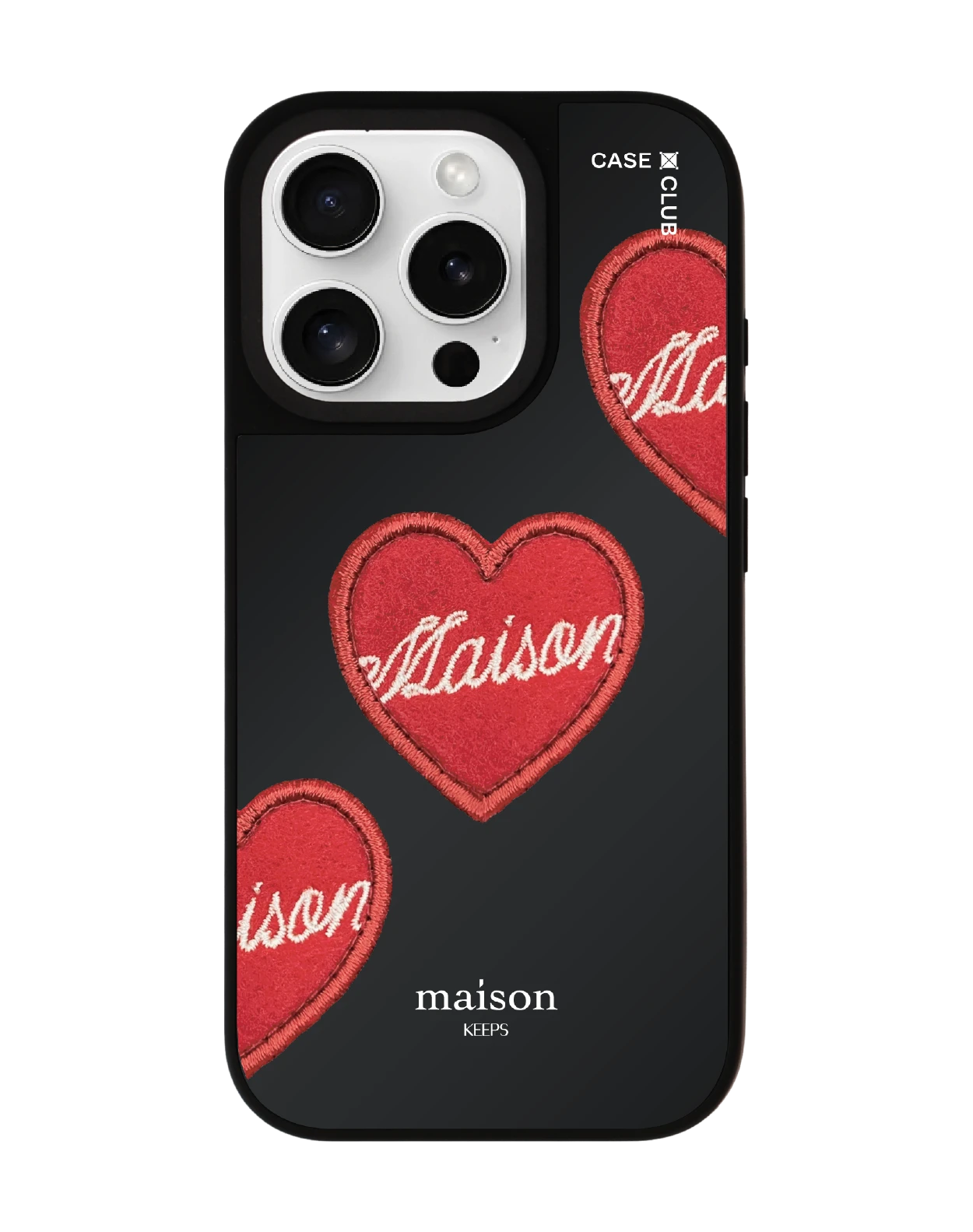 เคสกระจก iphone 16 pro matte magsafe maison keeps adore หัวใจซิกเนเจอร์