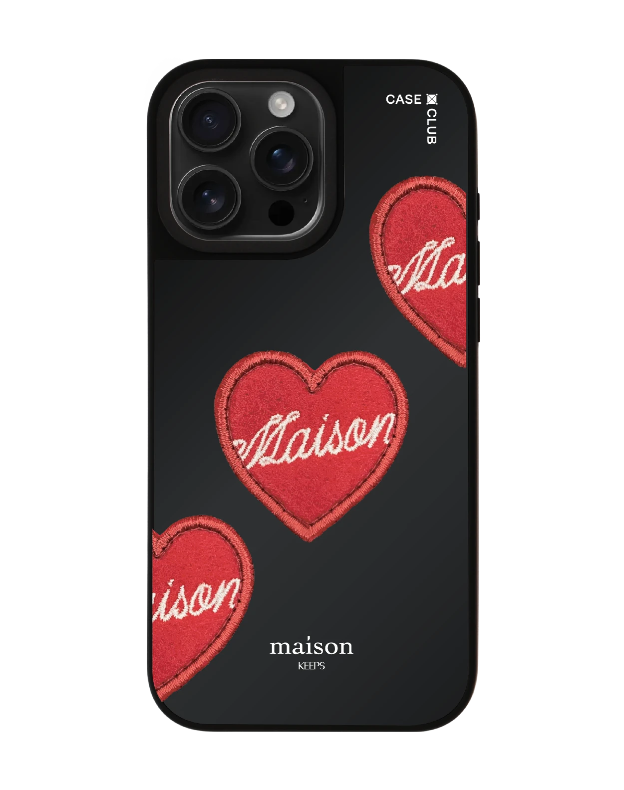 เคสกระจก iphone 16 pro max matte magsafe maison keeps adore หัวใจซิกเนเจอร์