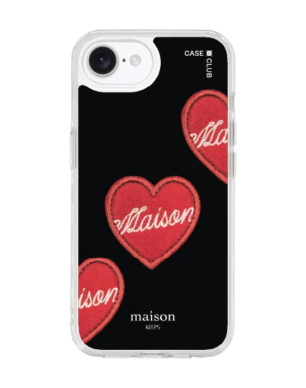 iphone 16e/17e clear case magsafe maison keeps adore patch