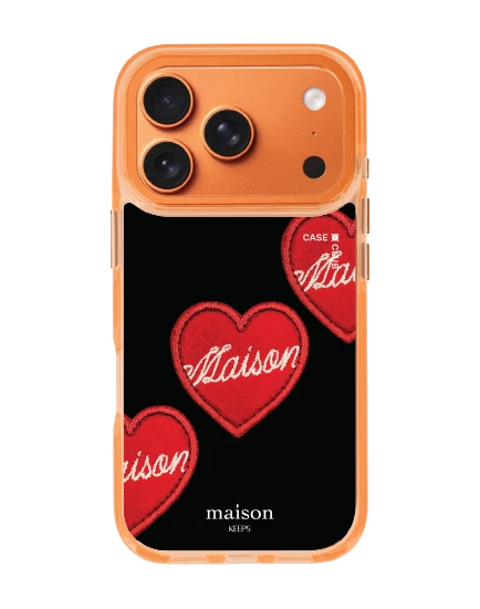 iphone 17 pro clear orange magsafe maison keeps adore patch