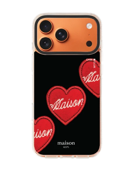 เคสใส iphone 17 pro max clear case magsafe shield maison keeps adore หัวใจซิกเนเจอร์