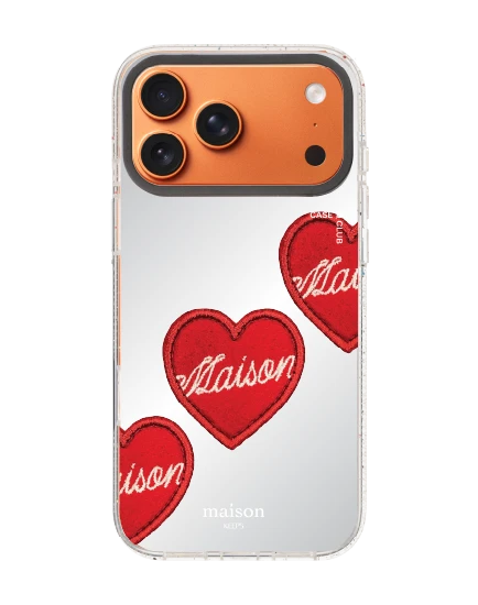 เคสกระจกใส iphone 17 pro max mirror magsafe maison keeps adore หัวใจซิกเนเจอร์