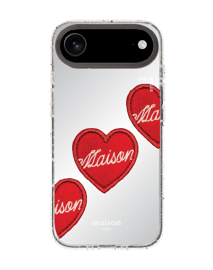 เคสกระจกใส iphone air mirror magsafe maison keeps adore หัวใจซิกเนเจอร์