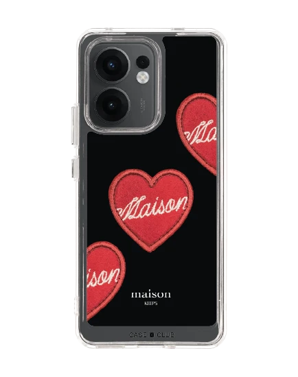 เคสใส oppo reno 13f maison keeps adore หัวใจซิกเนเจอร์