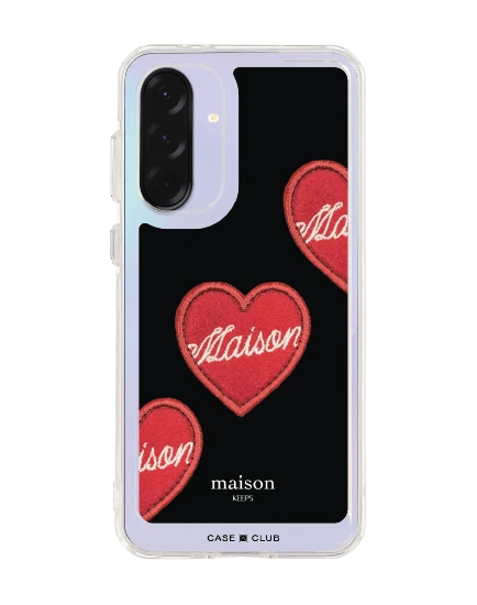 samsung galaxy a36 clear case maison keeps adore patch