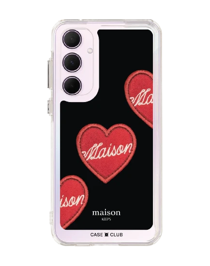 เคสใส samsung a55 maison keeps adore หัวใจซิกเนเจอร์