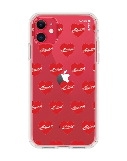 เคสใส iphone 11 maison keeps adore แพทเทิร์นหัวใจ
