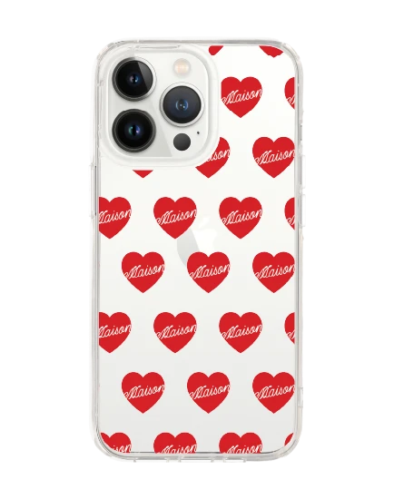 iphone 13 pro clear case maison keeps adore pattern