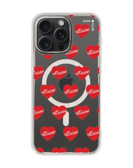 iphone 15 pro max clear magsafe maison keeps adore pattern