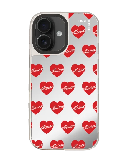 เคสกระจก iphone 16 magsafe maison keeps adore แพทเทิร์นหัวใจ