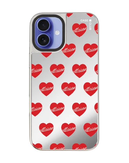iphone 16 plus mirror case magsafe maison keeps adore pattern
